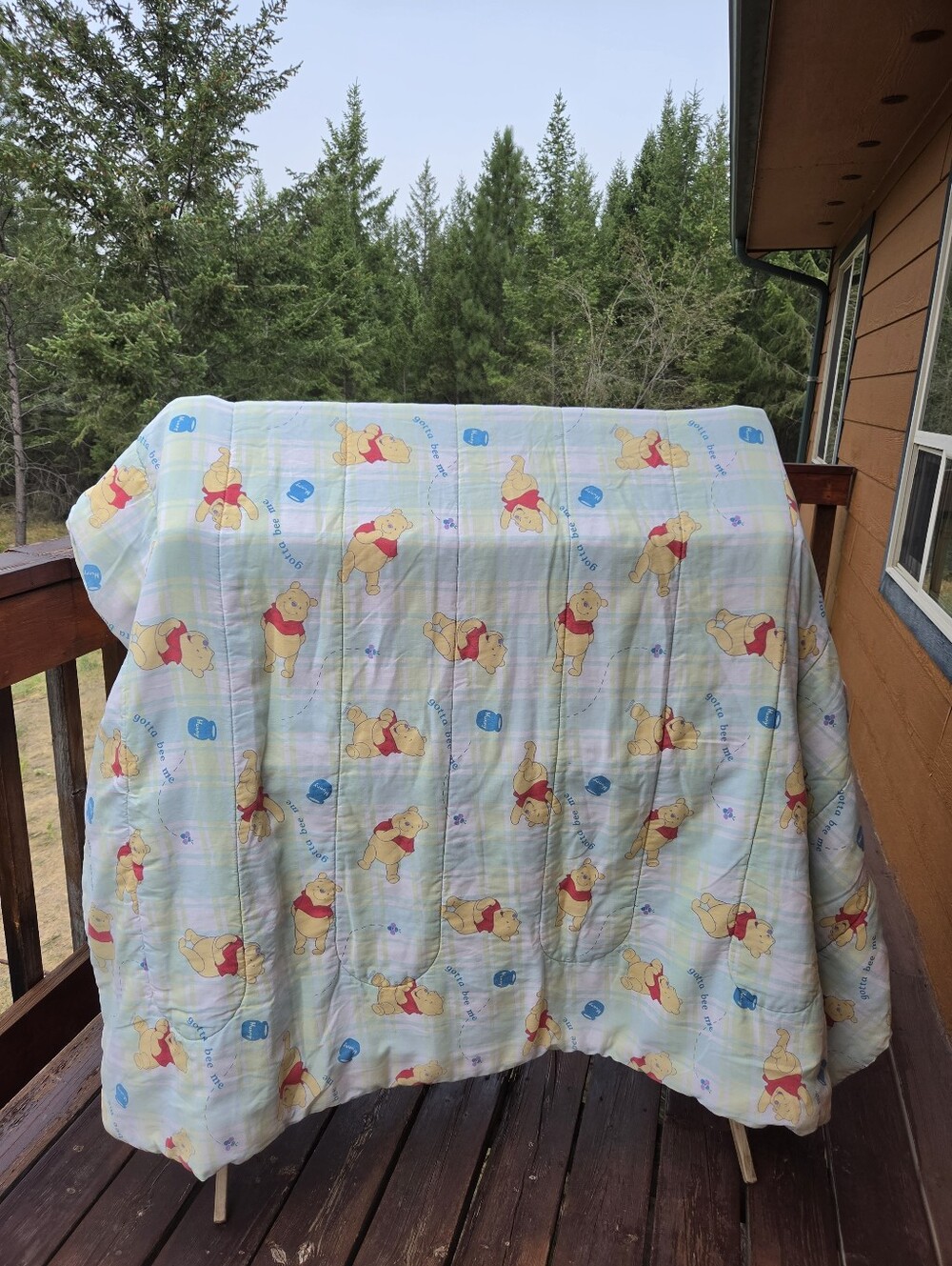 Vintage Y2K Pooh Bear Twin Comforter - Picture 3 of 5